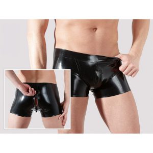 latex boxershorts til gay homo latex shorts underbukser
