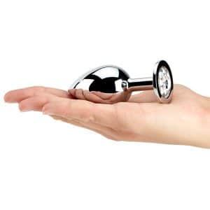 Sinful Jewel Butt Plug i Stål Stor