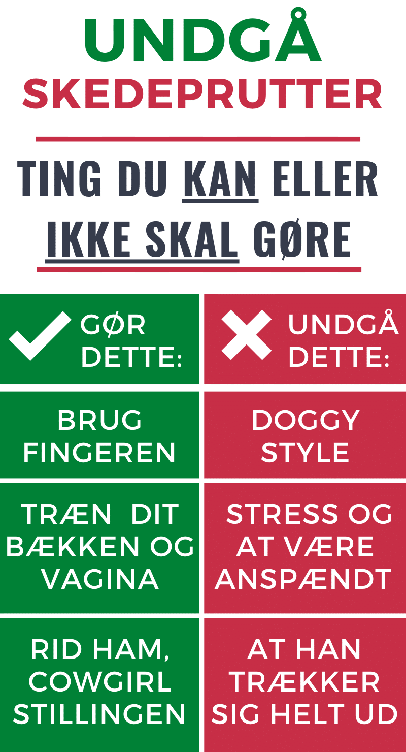 gode råd til at undgå skedeprutter guide