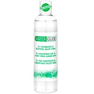 waterglide aloe vera 2 i 1 massageolie og glidecreme 300 ml