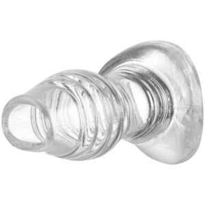 master series full access tunnel butt plug clear