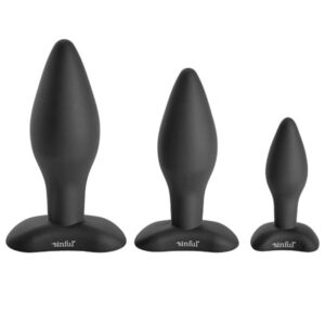 sinful bumbum silicone butt plug set