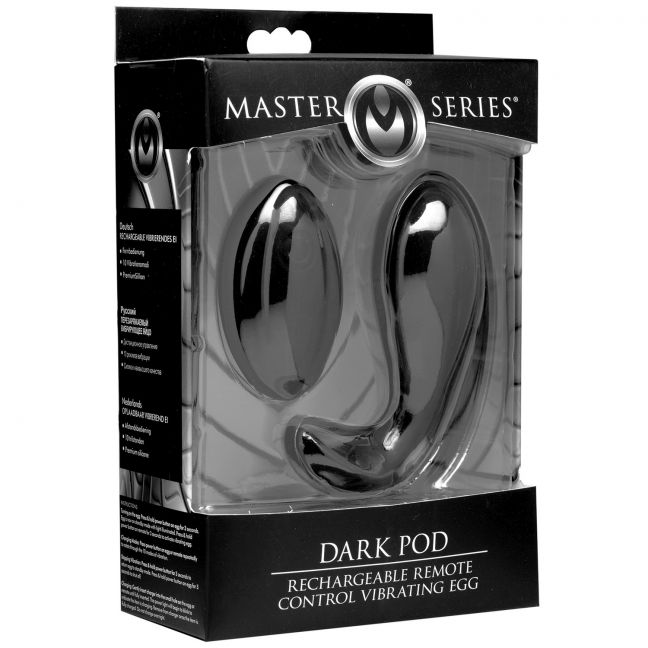 Master Series Dark Pod Fjernbetjent Vibrator Æg