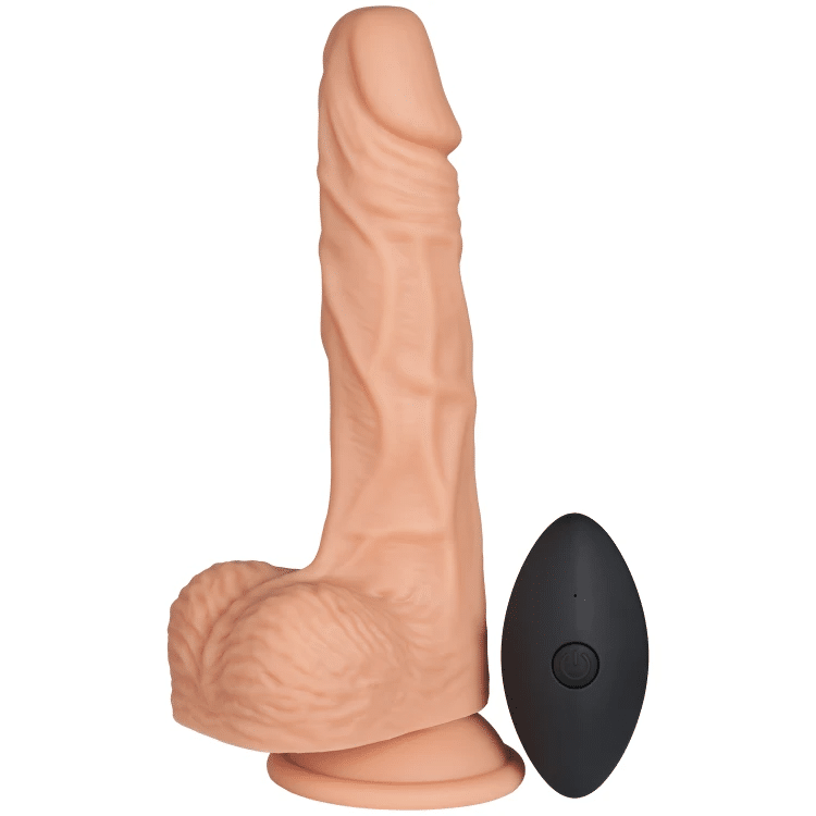Willie City Fjernbetjent Realistisk Dildo Vibrator 22 cm