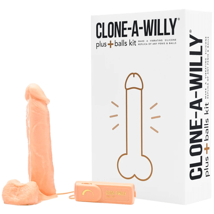 Clone-A-Willy Plus Balls DIY Homemade Dildo Clone Kit Light Tone